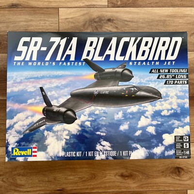 Revell 1:48 SR-71A Blackbird World's Fastest Stealth Jet Model Kit#85-5720