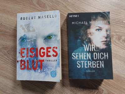 Thriller Robert Masello Eisiges Blut & Michael Weisheit Wir sehen dich sterben