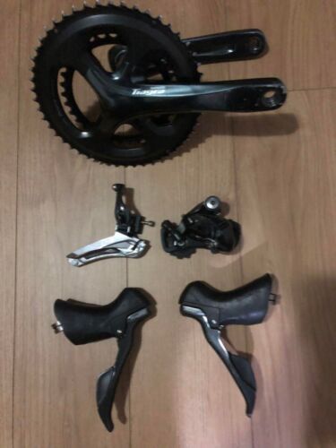 SHIMANO Tiagra 4700 172.5mm 50-34T FD RD Crank STI Road Bike Groupset - Picture 1 of 8
