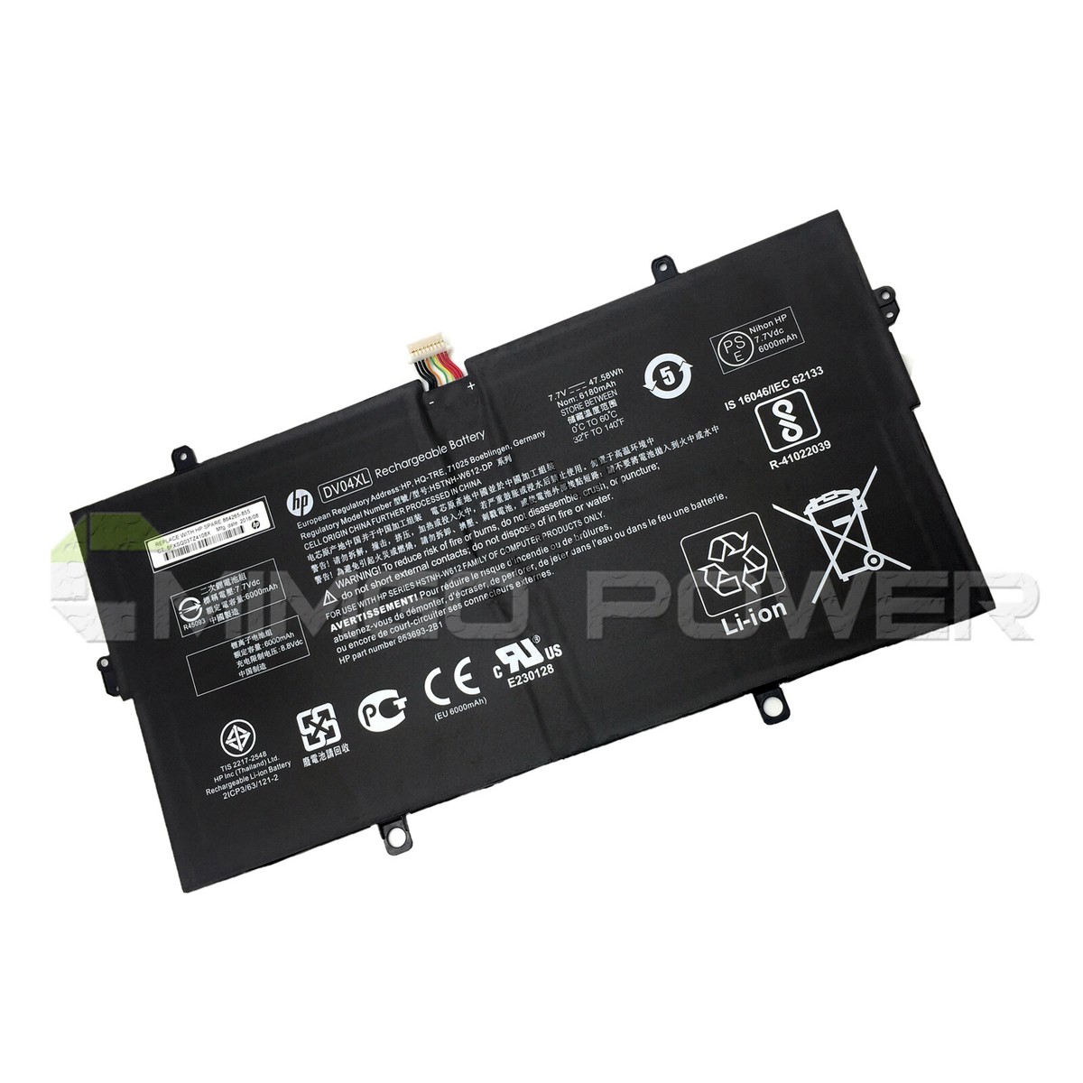 New Genuine DV04XL OEM Battery for HP Elite X3 LAP DOCK 863693-2B1