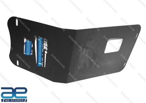 Pour Royal Enfield Meteor 350 Acier Noir Sumpguard Protection de Carter Montage - Photo 6/11