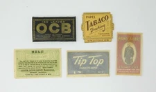 Vintage lot of Tobacco Papers OCB TipTop Prince Albert Coupon Tabaco 