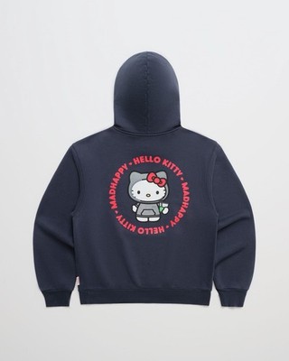Madhappy Hello Kitty Matcha Heavyweight Fleece Hoodie Navy XS BNWT