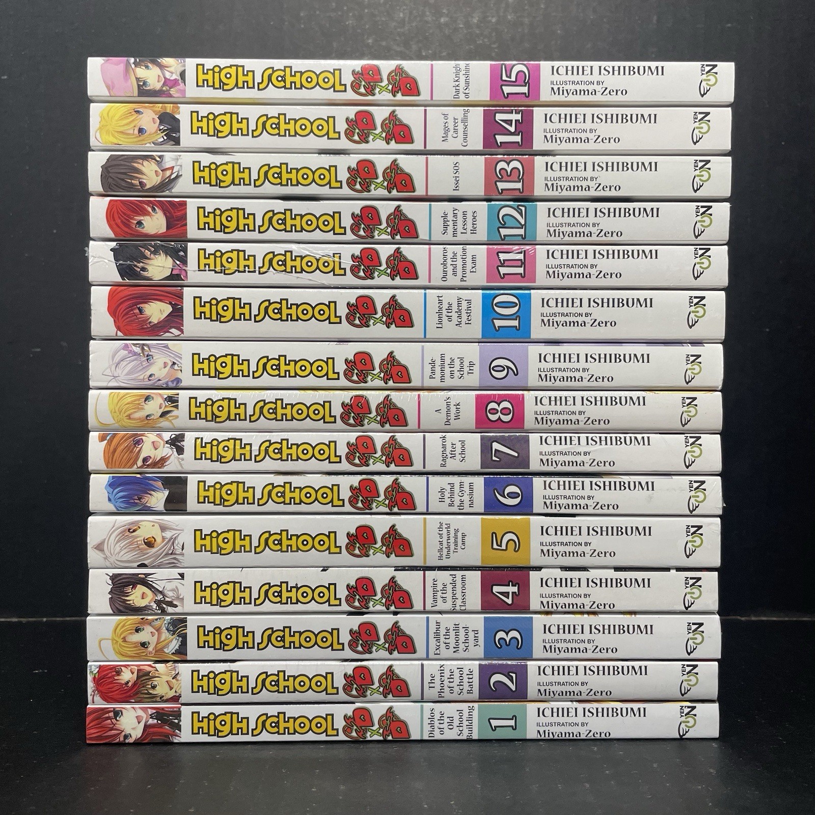 High School DxD Novela Ligera Volúmenes 1-15 Totalmente Nuevo Sellado EE. UU. Auténtico Yen Prensa