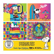 RoseArt - Snack Size Multi-Puzzle Set - Peanuts - 4 x 100 Piece Jigsaw Puzzle fo