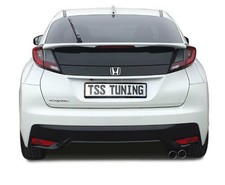 Auspuff Sportauspuff TSS Komplettanlage F1 2x76 rechts Honda Civic FK2 Bj 12-17