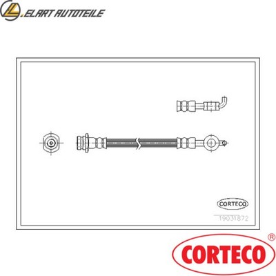 BREMSSCHLAUCH 19031872 FÜR OPEL FRONTERAB Y22/X22DTH 2.2L Y22/X22SE 2.2L 4cyl