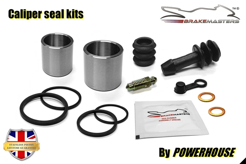 Kawasaki GPX750 R F4 1990 front brake caliper piston seal rebuild repair kit set - Image 2 of 4
