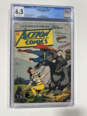 Action Comics 140 Cgc 6.5 Ow Pages DC Comics 1950