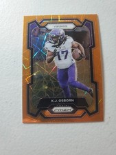 K.J. Osborn Orange Lazer Prizm 2023 Panini Prizm Football #194 Vikings