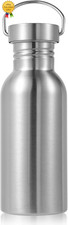 20Oz Uninsulated Single Walled Water Bottle, Stainless Steel Reusable Water Bott