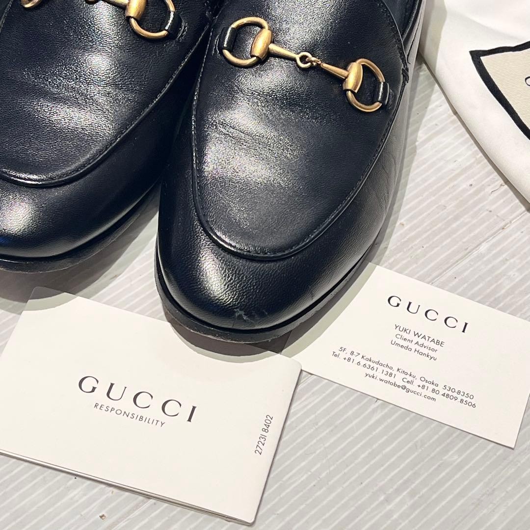 GUCCI Women's Loafers Horsebit Leather Black EU35/US5 120233c thumbnail 23