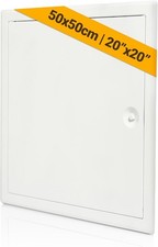 Metal Access Panel 500x500 mm for Outdoor and mm, White - Alloy Steel 