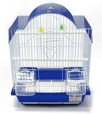 BPSR BPS Cage à oiseaux en métal avec mangeoire abreuvoir cuvette Couleur env...
