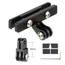 Bike Seat Rail Mount Adapter for Action Camera Aluminum Alloy with Bolts