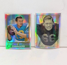 2000 Topps Bowman Chrome Refractor Johnny Unitas Clyde Bulldog Turner Reprints