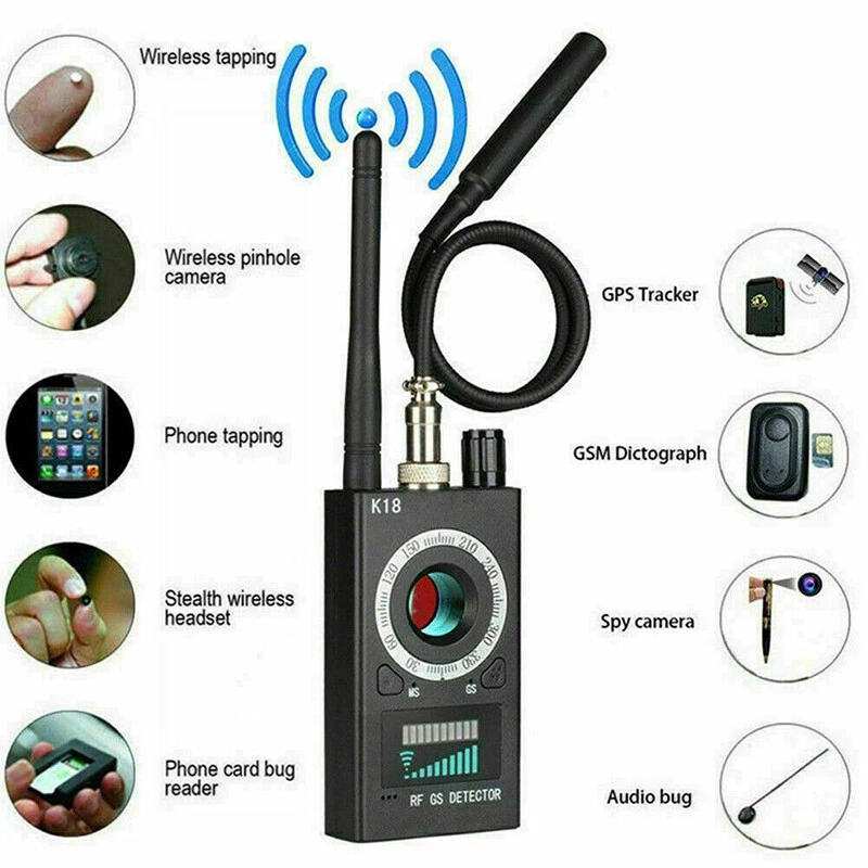 KAMERA AUFSPÜRGERÄT WANZEN FINDER DETEKTOR RF SPY BUG GSM GPS 1MHz-8000MHz DE - Bild 4 von 4