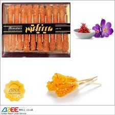 Saffron Rock Candy 500g | Nabat Chobi Sugar Sticks | Natural Tea Sweetener