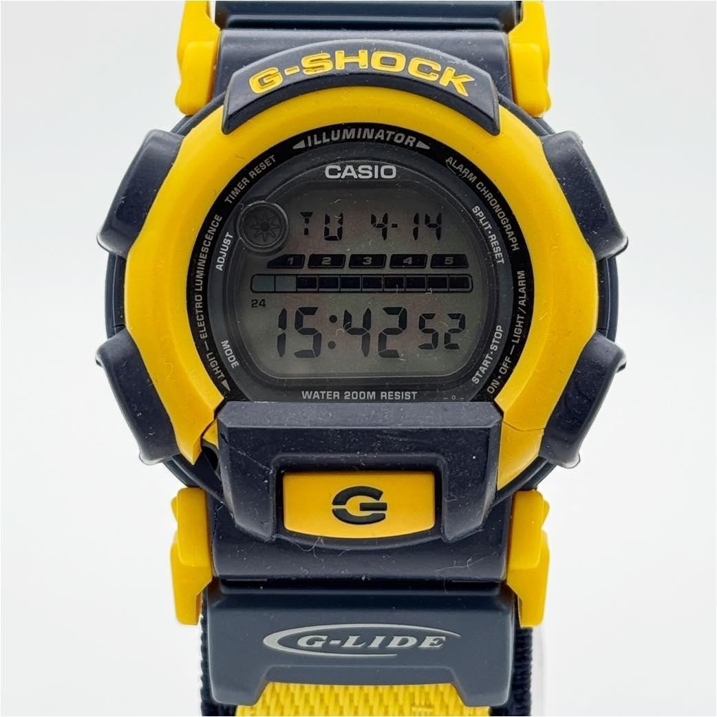 G-SHOCK GL-100V-9AT G-LIDE デジタル イエロー Casio G Shock DW 003 G LIDE Yellow Digital Watch Vintage Japan