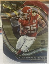 2020 Select Field Level Tri-Color Die-Cut Clyde Edwards-Helaire #354 RC CHIEFS