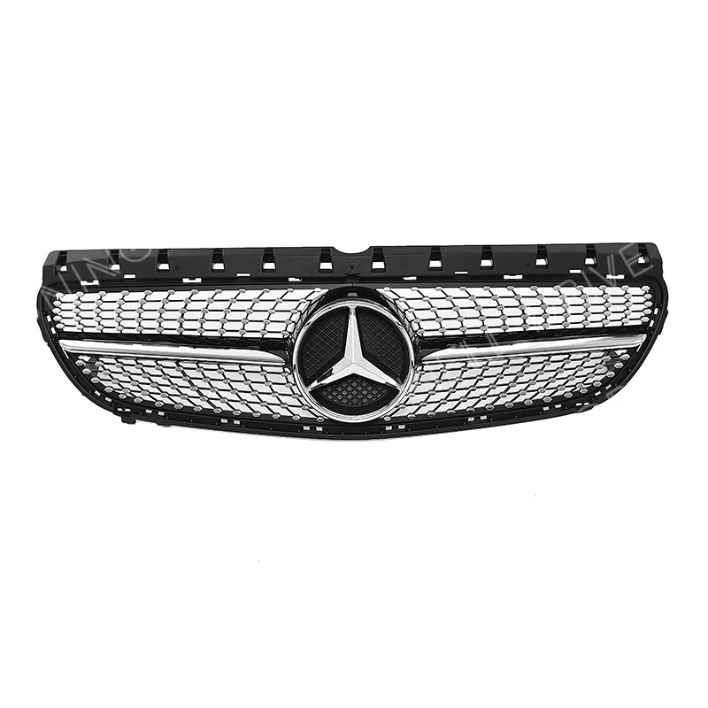 Chrome Bumper Grille W/Star Fit For Mercedes Benz W246 15-19 B160 B180 B200 B250 - Image 2 of 4