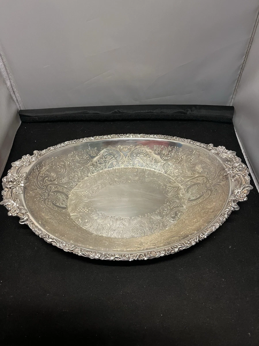 【英国銀器Barker Ellis】ギャラリートレー オーバル型 46cm 英国銀器Barker Ellis】ギャラリートレー オーバル型 46cm 英国銀器