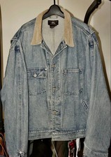 RRL Ralph Lauren Denim Jacket 90s Men'S Size XL Three-star tag Made in USA Used