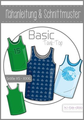 Schnittmuster kibadoo Basic Tank Top Herren