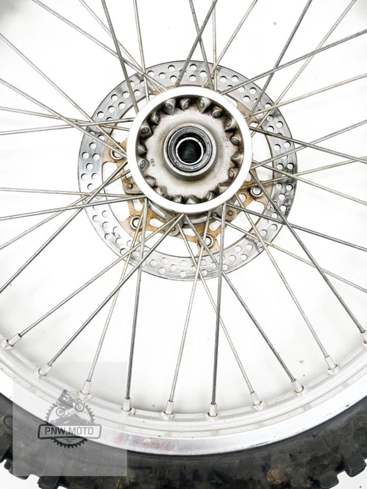 2002 Yamaha YZ250F YZ450F YZ250 YZ 250 125 OEM 21" FRONT WHEEL RIM HUB TIRE - Image 4 of 4