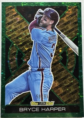 BRYCE HARPER Green 59/99 Black Gold! 2025 TOPPS UPDATE #BG-8 Phillies SSP