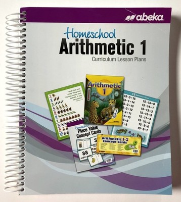 ABeka 1st grade Arithmetic 1 Homeschool Curriculum Lesson Plans Teacher