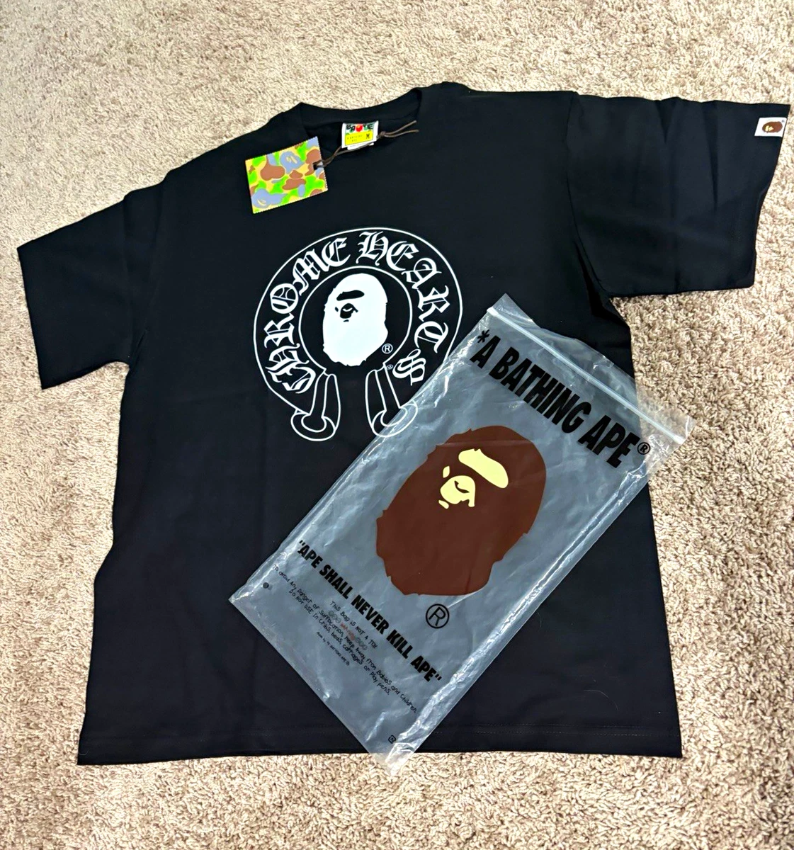 A Bathing Ape Black T-Shirts for Men for sale | eBay