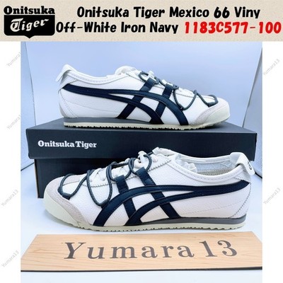 Onitsuka Tiger Mexico 66 Viny Off-White Iron Navy 1183C577-100 Unisex Custom