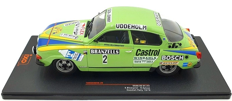 IXO 1/18 Scale 18RMC085B - SAAB 96 V4 #2 Winner Swedish Rally 1976 Blomqvist - Image 4 of 4