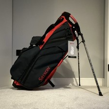 Srixon Ultralight Stand Golf Bag Black/Red 4-Way Divider Shoulder Strap