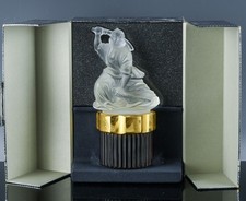 LIMITED ED. 2005 LALIQUE SAMURAI CRYSTAL SCULPTURE FLACON PERFUME & BOTTLE MIB