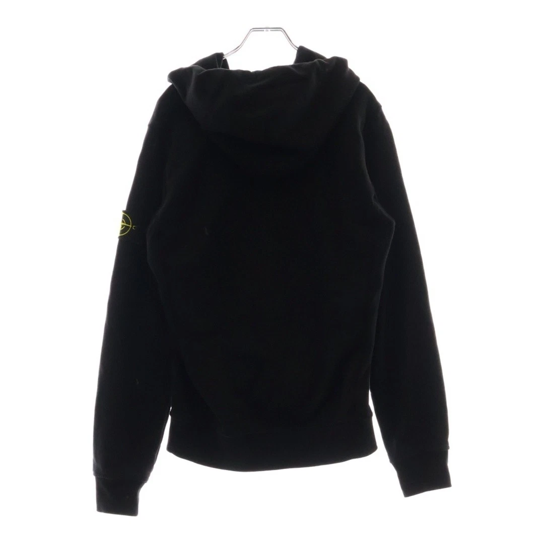 Felpa con cappuccio STONE ISLAND logo patch pullover 701562851 nero usata c0615d8a207aa9018db