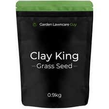 Clay King - Grass Seed for Soil UK - Ideal 0.9kg (15-45m²), Green  30.43 per kilo