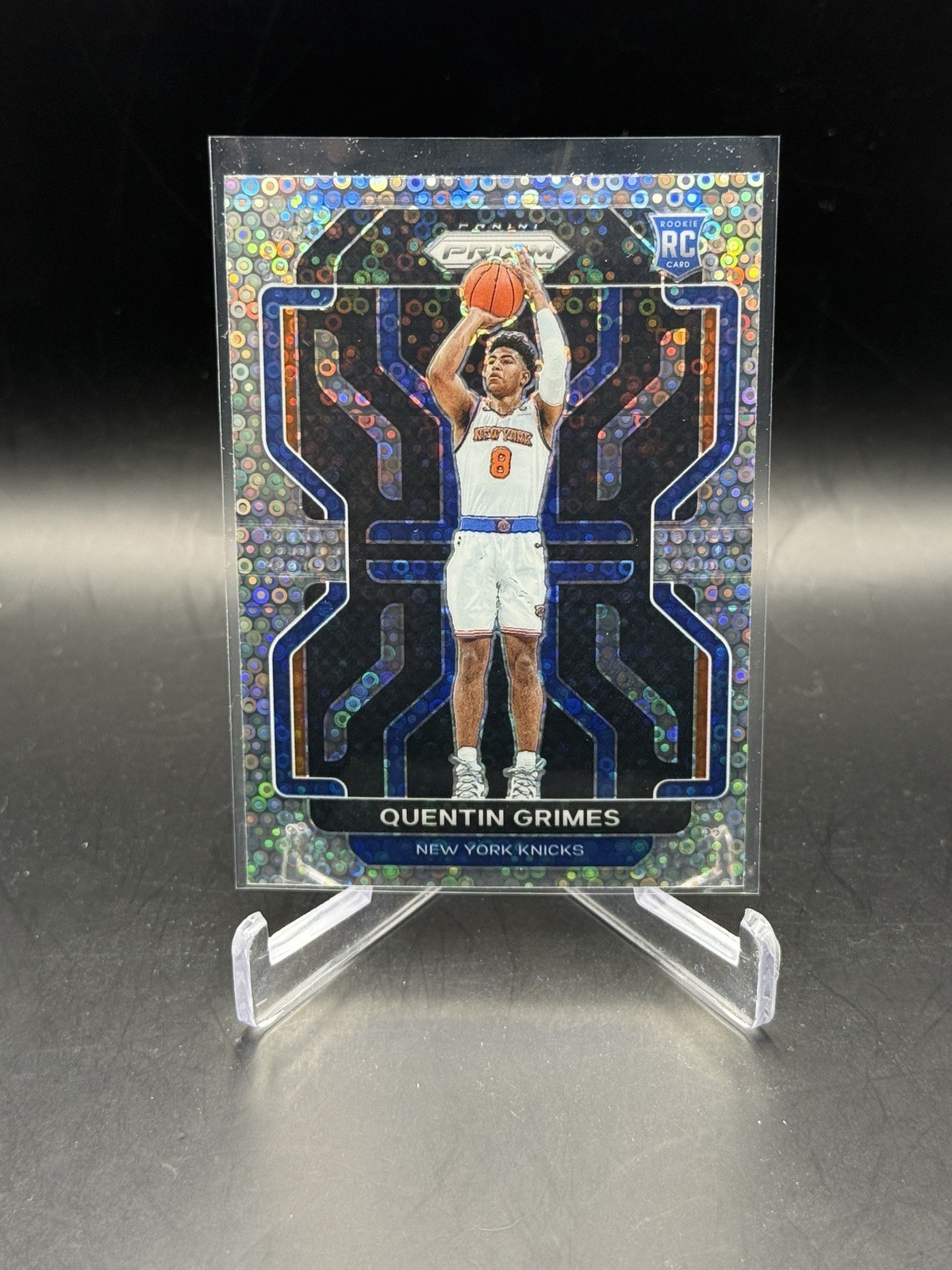 2021-22 Panini Prizm Fast Break Silver Disco Quentin Grimes #285 Rookie RC 76ers