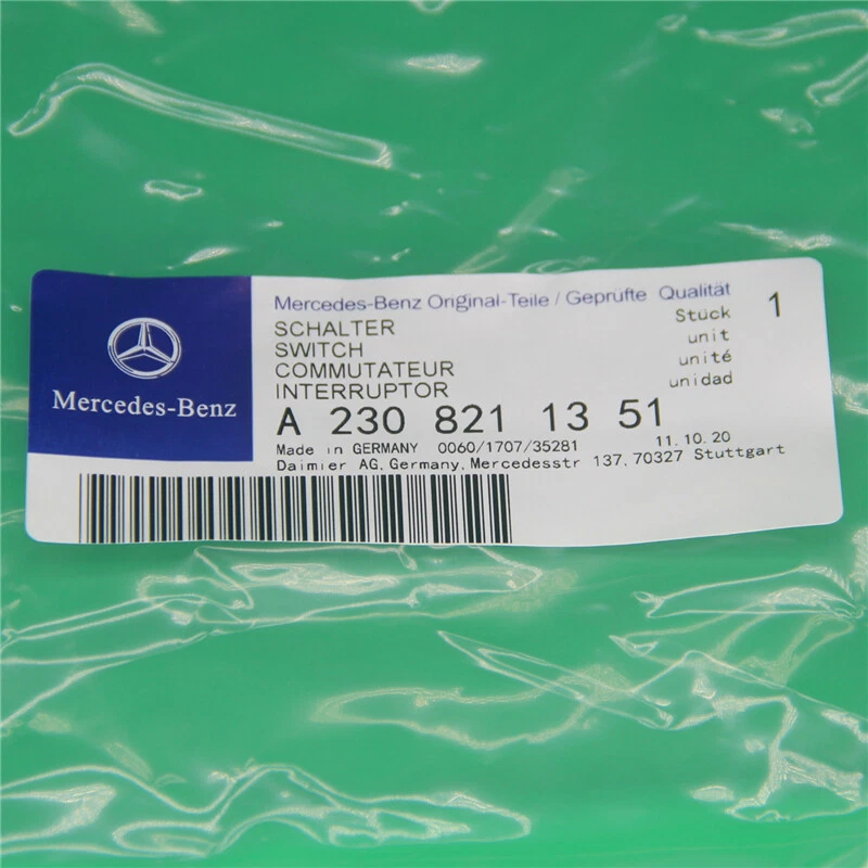 Nuevo interruptor de ventana de puerta izquierda apto para Mercedes-Benz R230 SL500 SL550 Foto 2 de 4