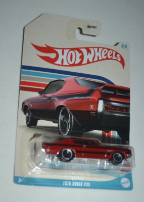 HOT WHEELS 2023 MUSCLE CAR SERIES 8/8 - 1970 BUICK GSK RED WITH BLACK TRIM