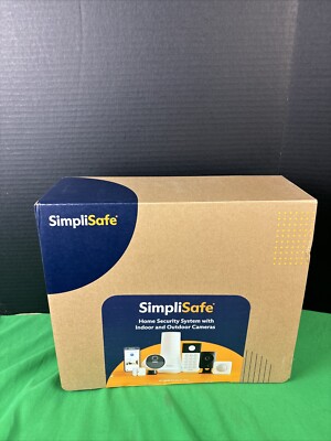 SimpliSafe Home Security System With Indoor And Outdoor Cameras 8 Piece Kit