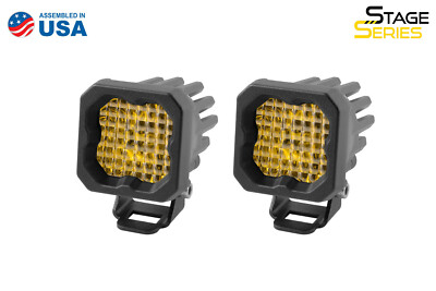 Stage Series C1 LED Pod Sport Yellow Wide Standard ABL Pair Diode Dynamics