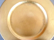 ELLECI SRL New LOT/SET 4 VINTAGE GOLD LEAF CHARGER PLATES 13.5" Buy 4/8/12 ITALY