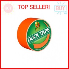 Duck Brand 1265019 Color Duct Tape, Neon Orange, 1.88 Inches x 15 Yards, Single