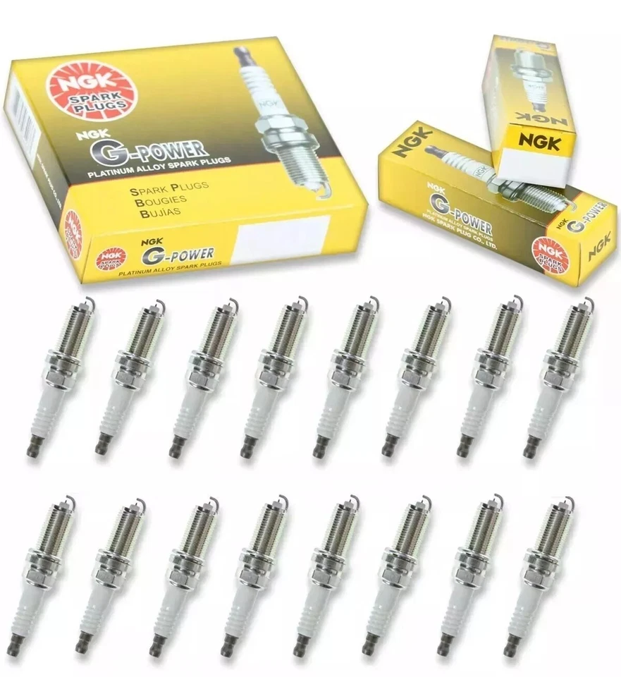 Bujía NGK Platinum genuina 16 piezas para Ford F-150/F-250 F-350 Super Duty V8 Foto 2 de 2