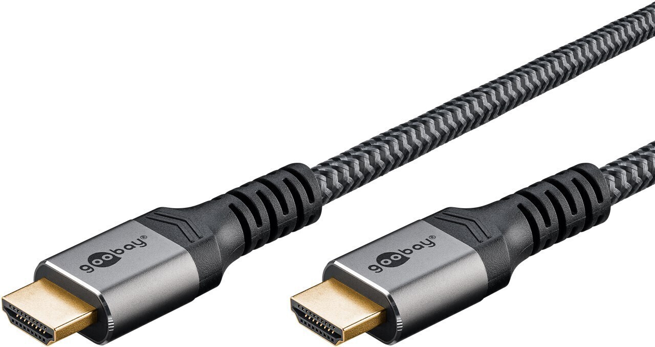 Ultra High-speed Hdmi™-kabel, 0,5 M, Sharkskin Grey; Hdmi™-stecker