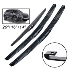 3x Scheibenwischer vorne + hinten passend für Hyundai Tucson TL MK3 2016 - 2020