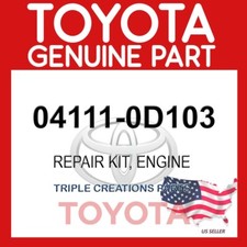 Genuine Toyota 04111-0D103 Gasket Kitengine 041110D103 OEM