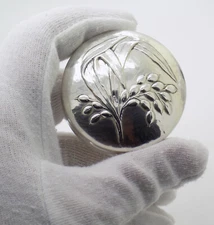 Vintage Italian Handmade Genuine Silver Brandimarte Brand Pill Snuff Trinket Box